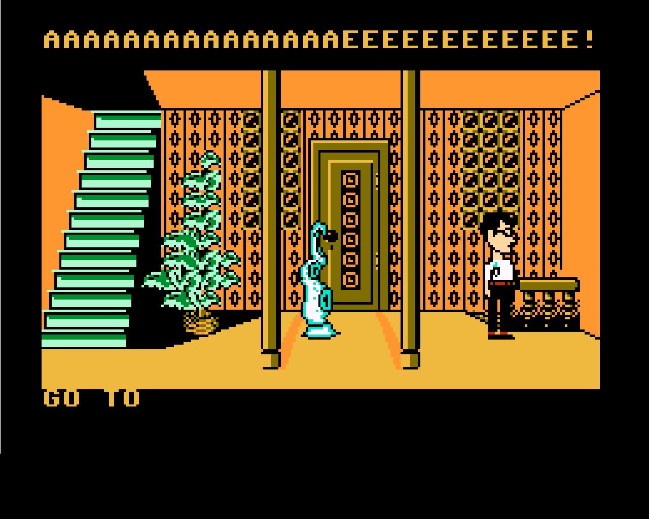 Bernard from Maniac Mansion sees the green tentacle